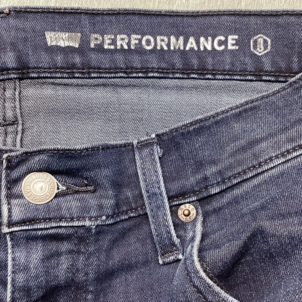 Levis 512 Slim Taper Jeans Mens W34 L32 Dark Wash Stretch Denim
